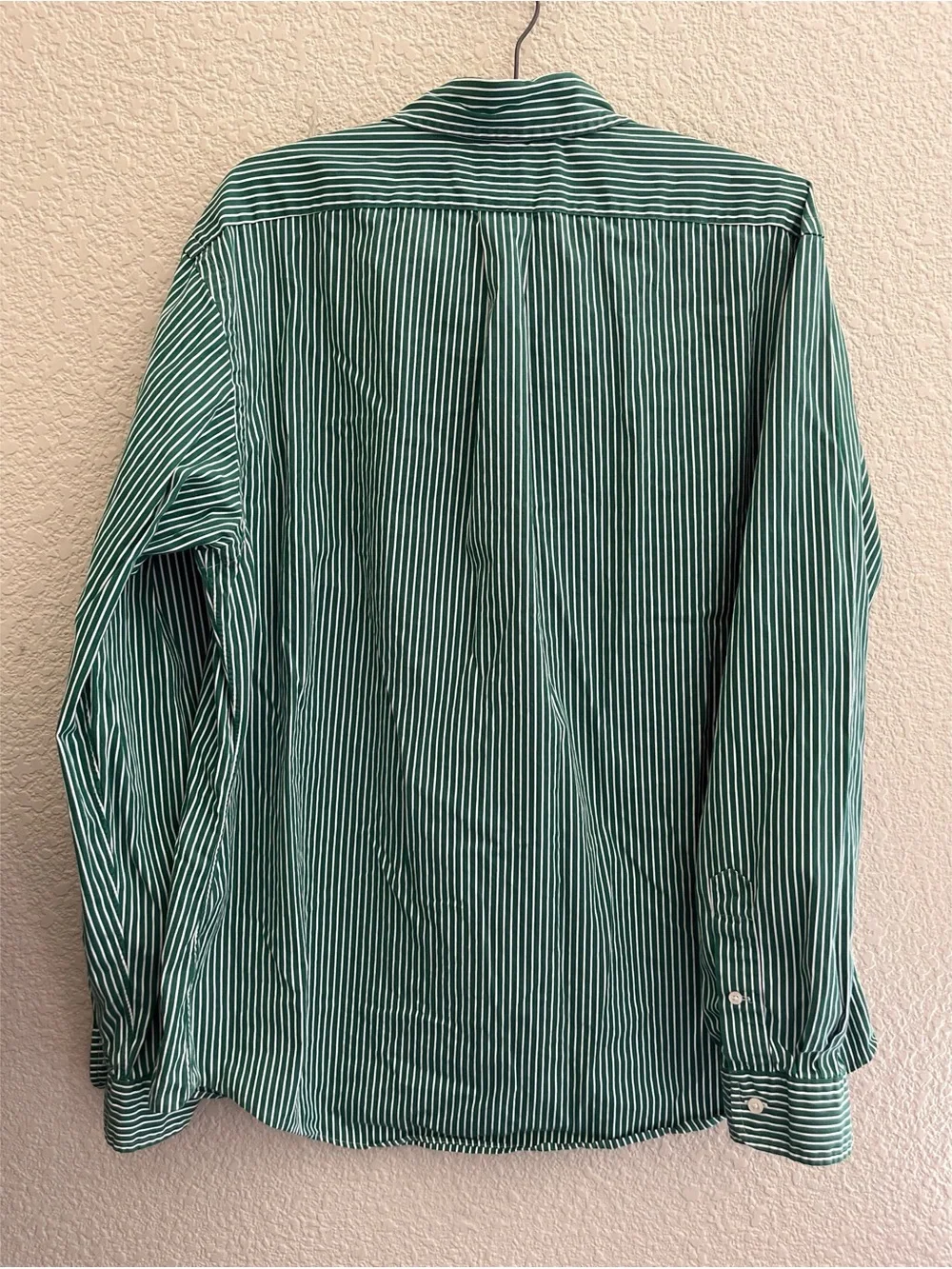 Ralph Lauren Green Striped Button Down Men’s Size XL
